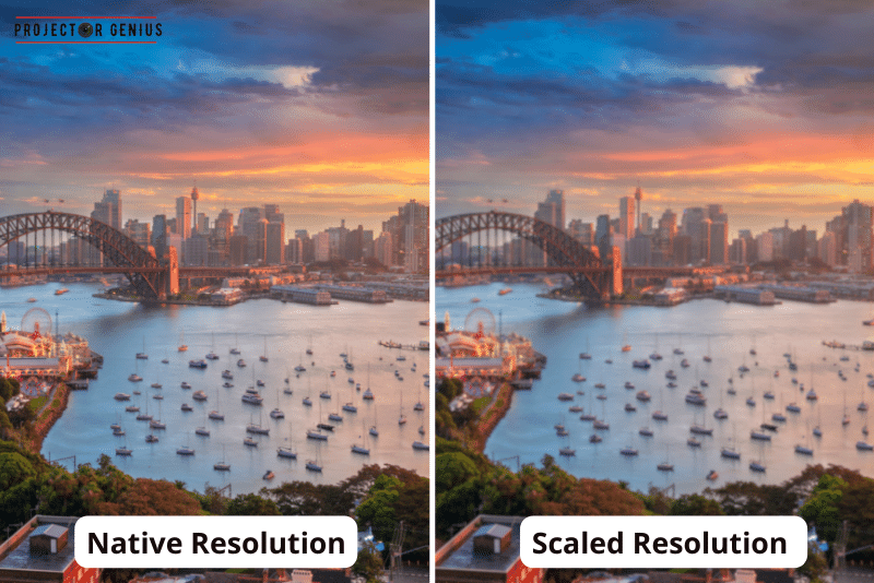 Native Resolution vs Scaled Resolution